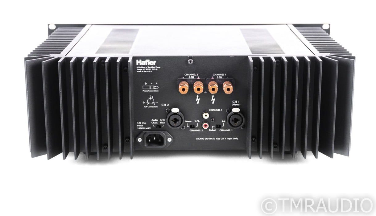 Hafler Trans Nova Series 9505 Stereo Power Amplifier; Upgraded Binding Posts