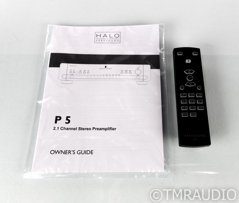Parasound Halo P5 2.1 Channel Preamplifier; P-5; Remote