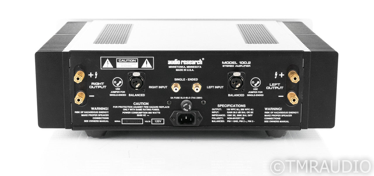 Audio Research Model 100.2 Stereo Power Amplifier