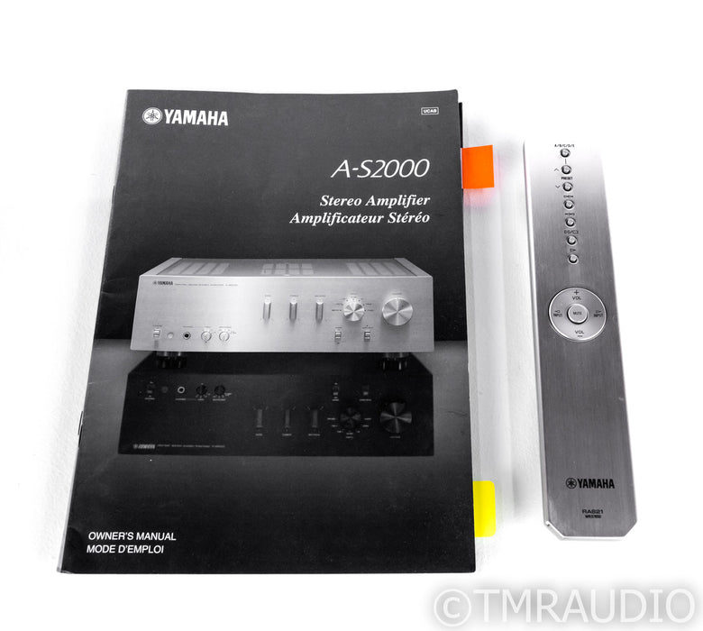 Yamaha A-S2000 Stereo Integrated Amplifier; AS2000; Remote; MM/MC Phono