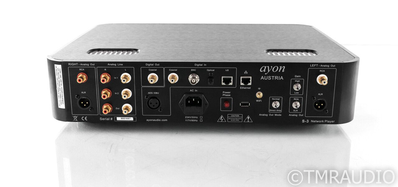 Ayon S-3 Tube Network Streamer / DAC; D/A Converter; Preamplifier; S3