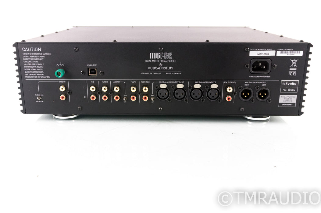 Musical Fidelity M6PRE Stereo Preamplifier; Remote