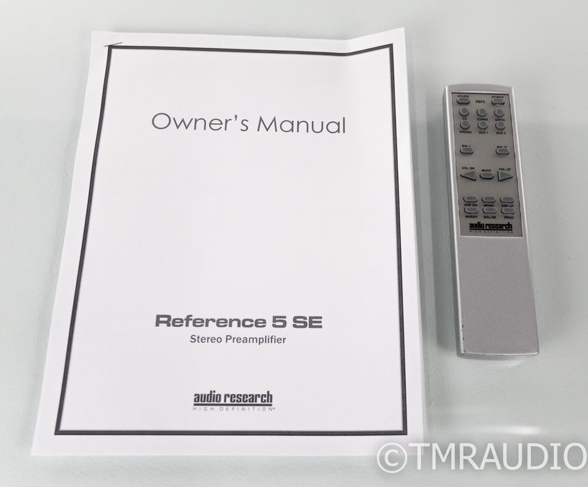 Audio Research Reference 5SE Stereo Tube Preamplifier; 5-SE; Remote