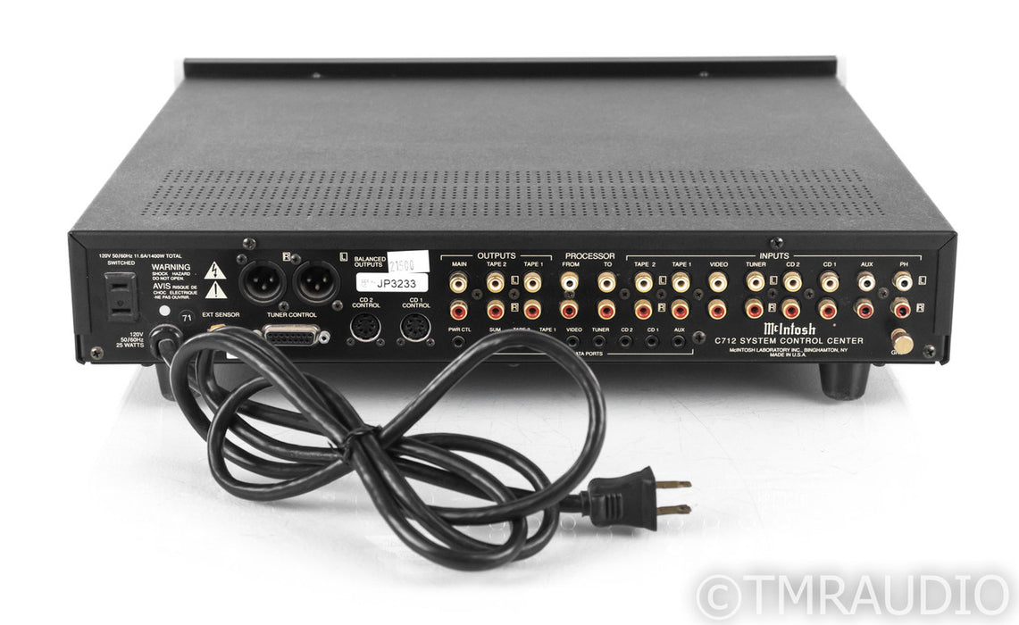 McIntosh C712 Vintage Stereo Preamplifier; C-712; Remote; MM Phono