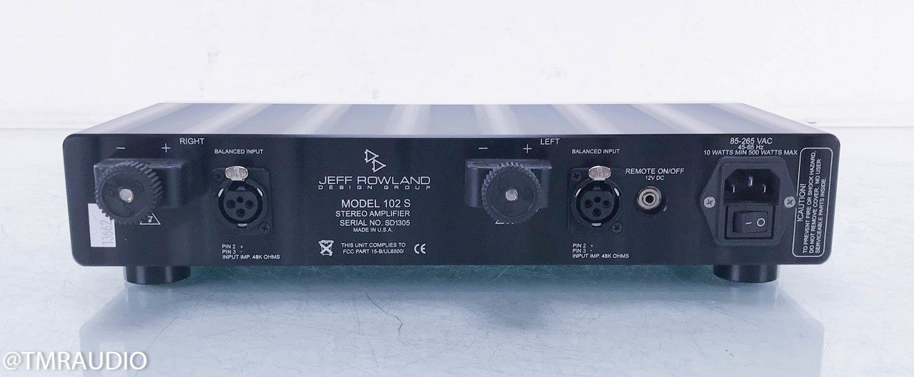 Jeff Rowland 102 S Stereo Power Amplifier
