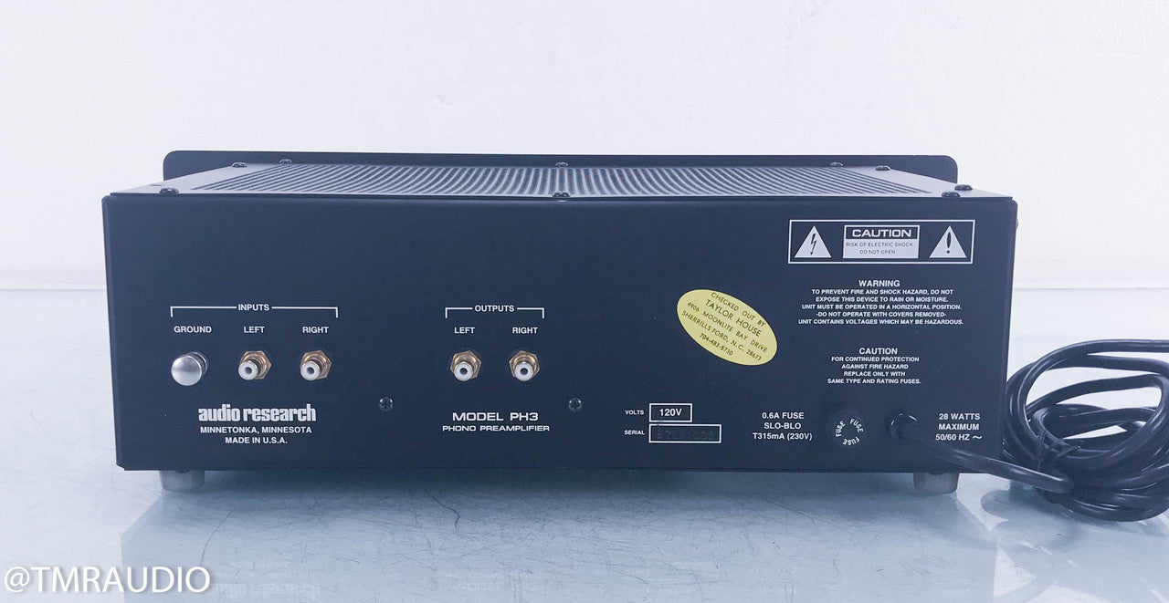 Audio Research PH3 Stereo MM / MC Phono Preamplifier