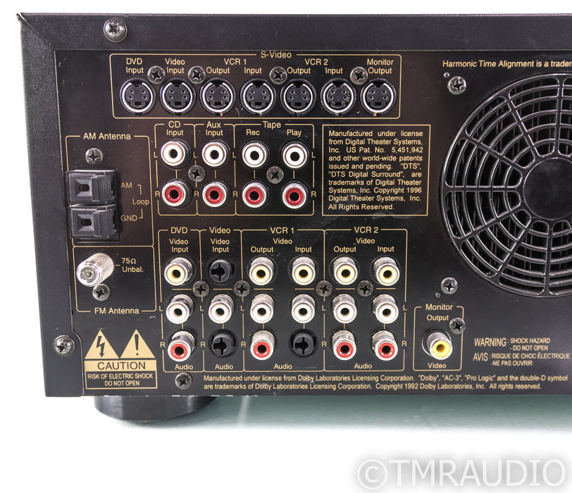 Nakamichi AV-10 5.1 Channel Home Theater Receiver; AV10; Remote (2 Bad Inputs)