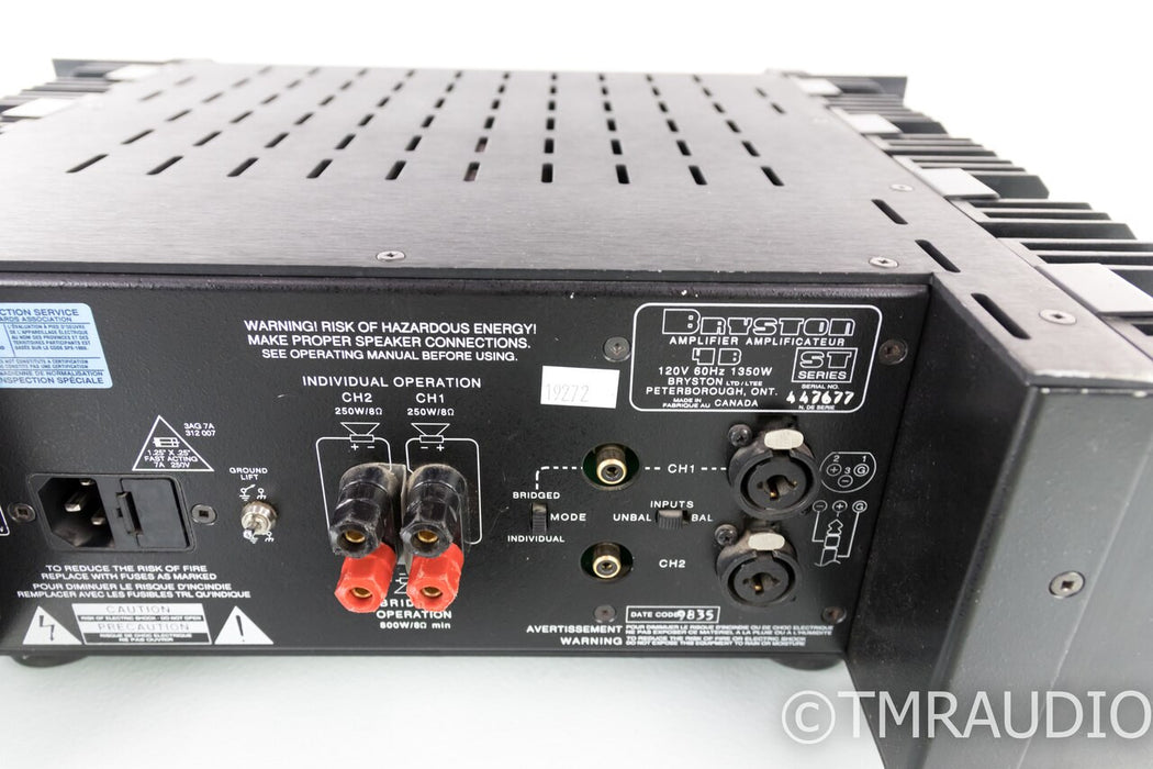 Bryston 4B-ST Stereo Power Amplifier; 4BST