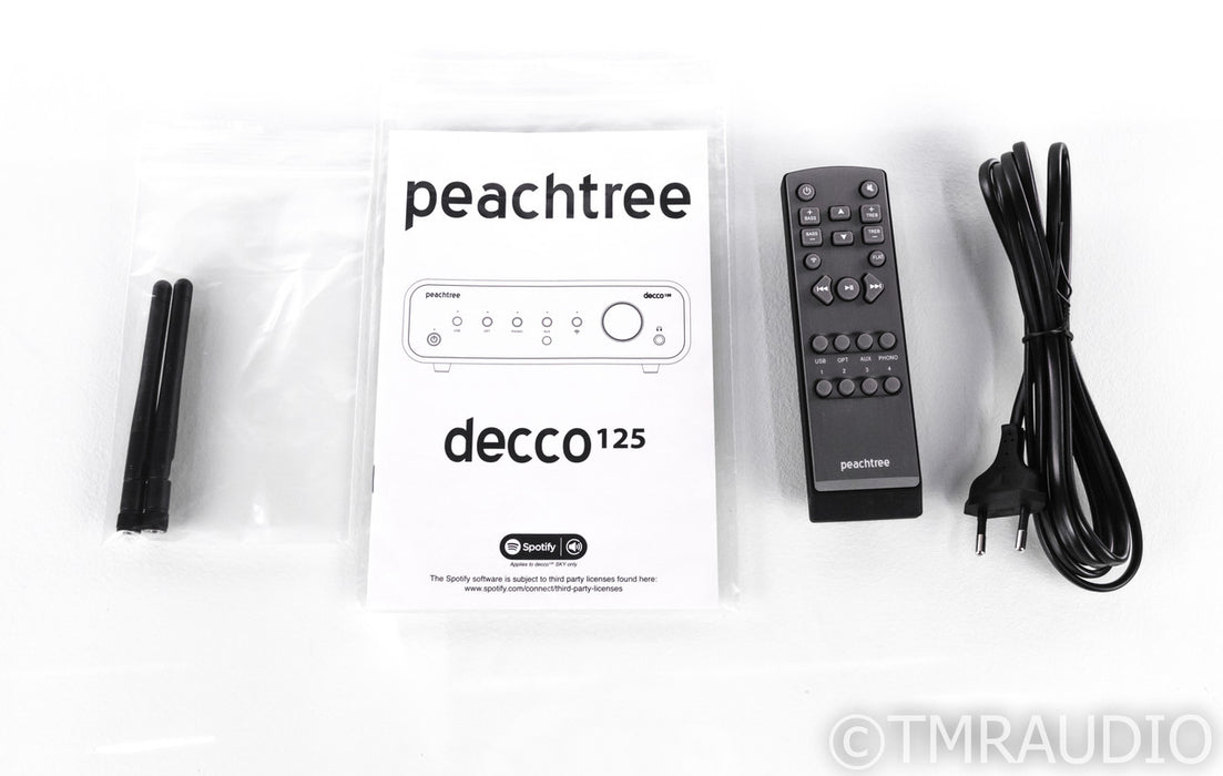 Peachtree Audio Decco 125 Stereo Integrated Amplifier / DAC; Remote; MM Phono