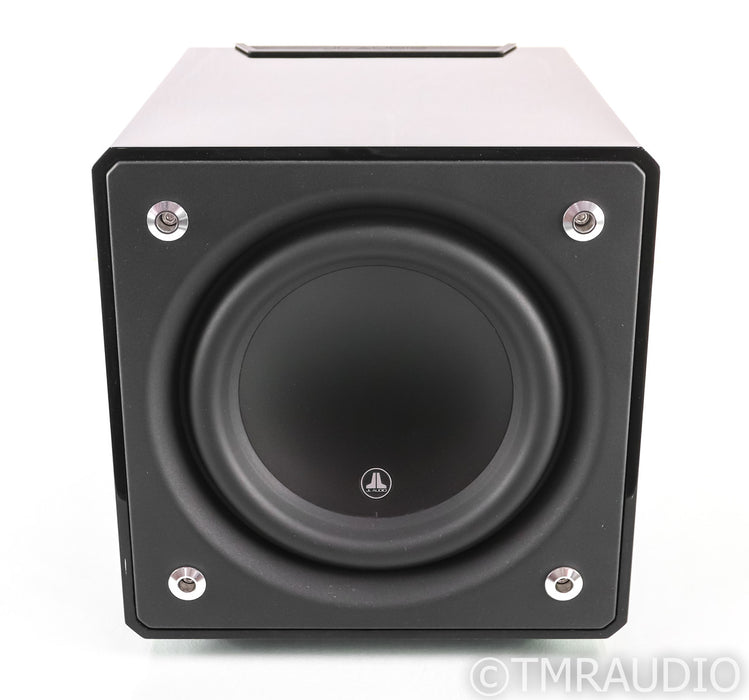 JL Audio e110 10" Powered Subwoofer; Gloss Black; E-110