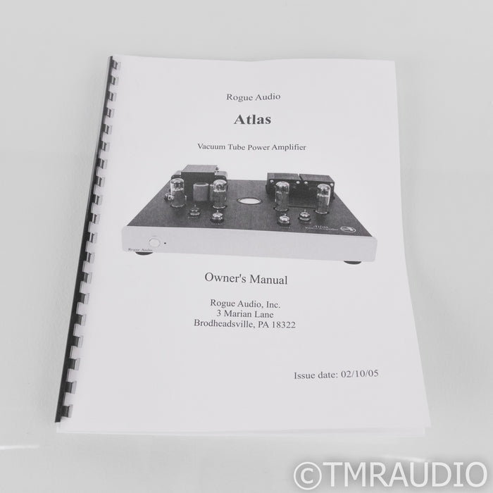 Rogue Audio Atlas Magnum Stereo Tube Power Amplifier