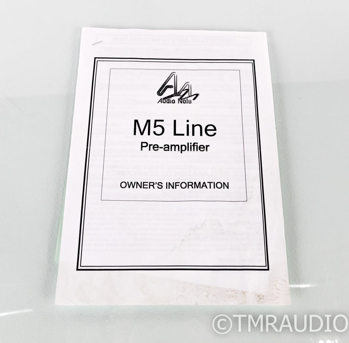 Audio Note M5 Stereo Tube Preamplifier; M-5