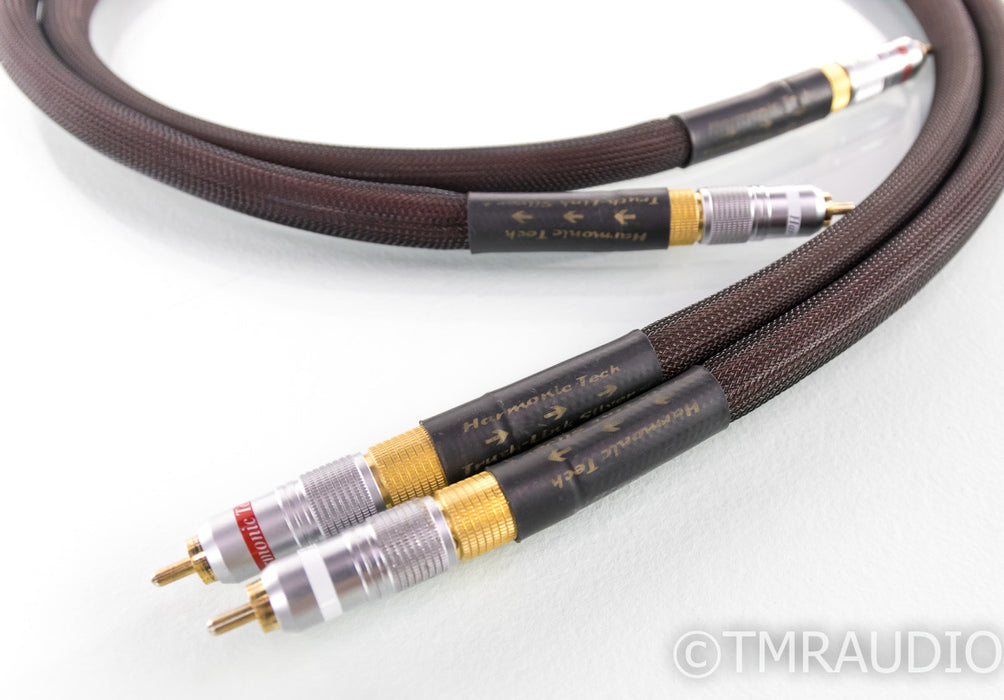 Harmonic Technologies Truth Link Silver RCA Cables; 1m Pair Interconnects; TruthLink