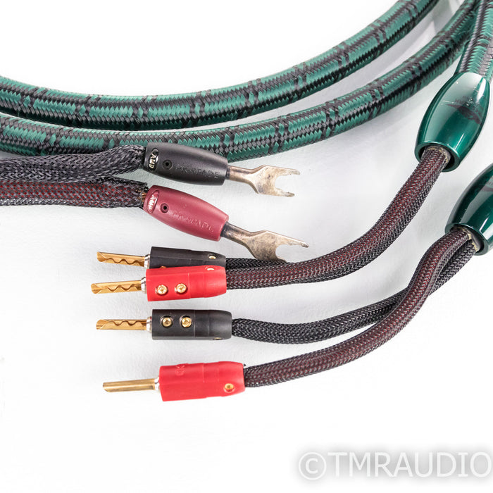 Audioquest Pikes Peak Shotgun Bi-Wire Speaker Cables; 8ft Pair; 72v DBS