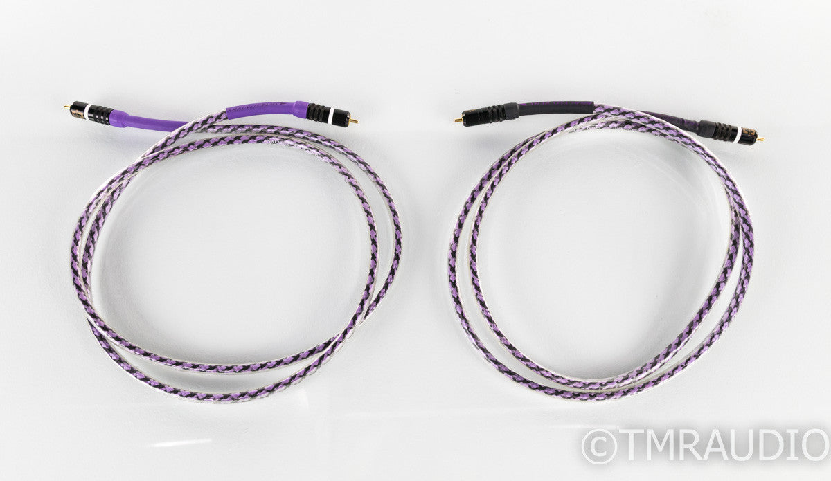 Analysis Plus Solo Crystal Oval RCA Cables; 5ft Pair Interconnects