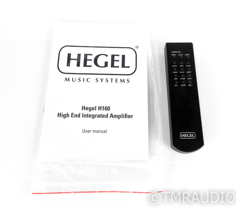 Hegel H160 Stereo Integrated Amplifier; H-160; Remote; Mint