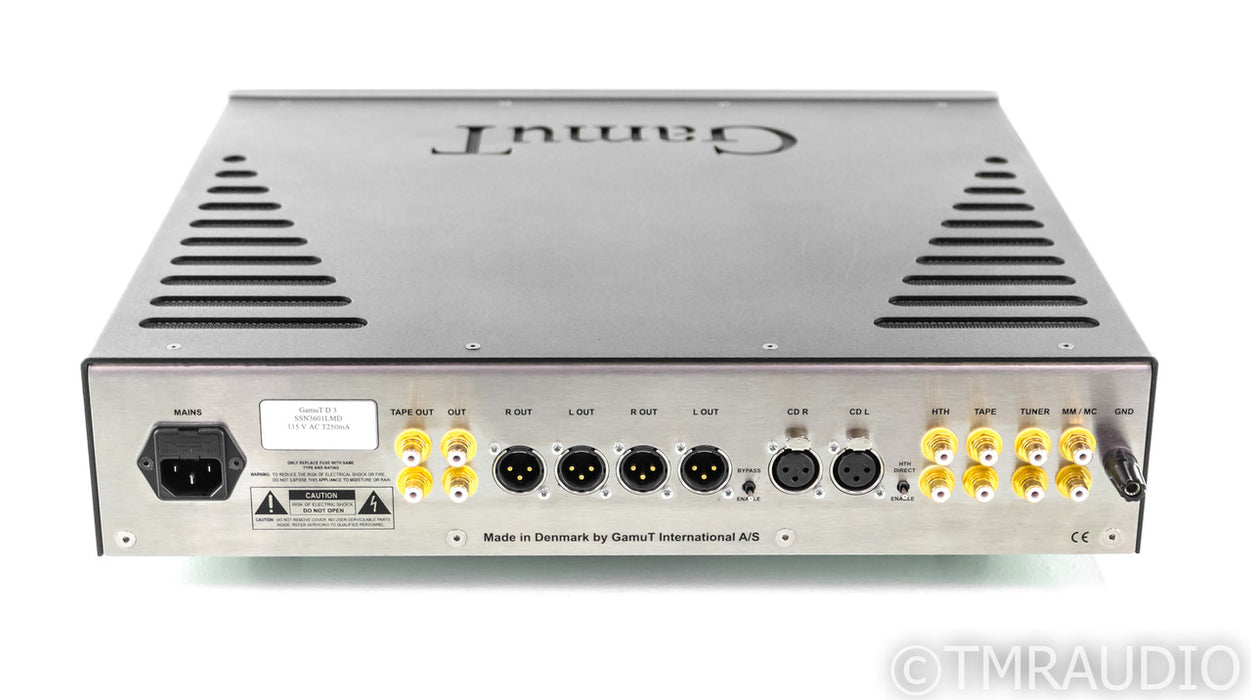 GamuT D3 Dual Mono Preamplifier; D-3; Remote