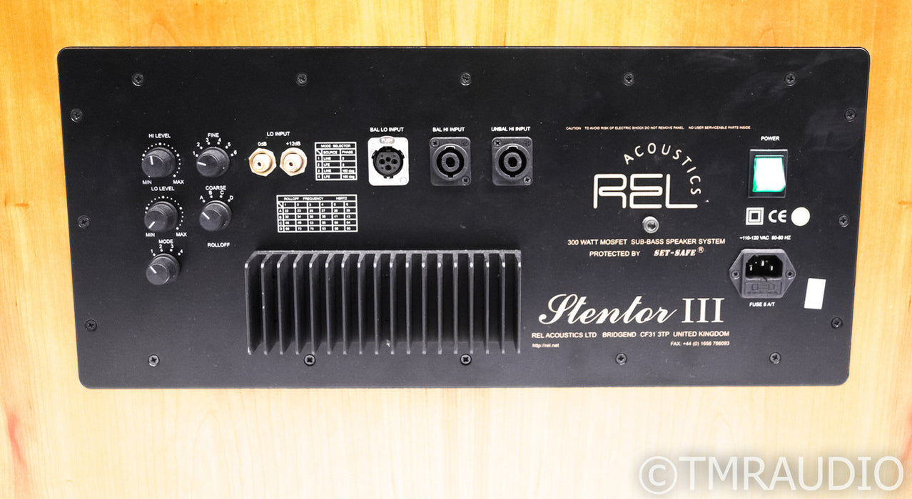 REL Acoustics Stentor III 10" Powered Subwoofer; Cherry