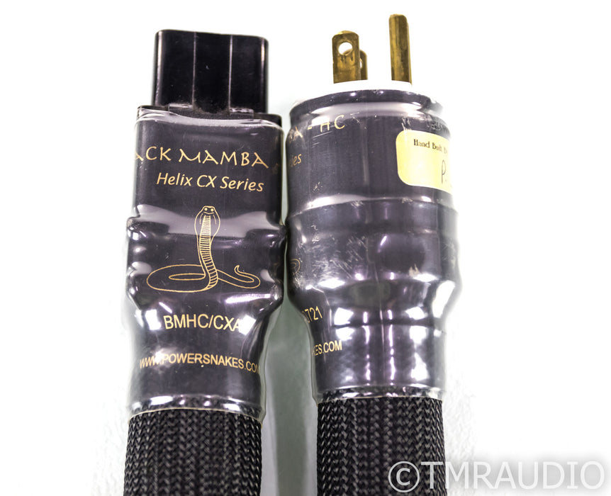 Shunyata Research Black Mamba HC Helix CX Power Cable; 1.8m AC Cord; IEC C19