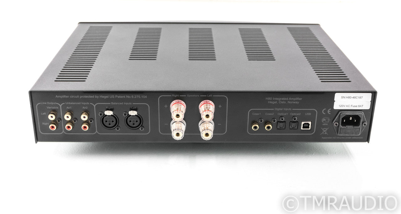 Hegel H80 Stereo Integrated Amplifier; H-80; Remote
