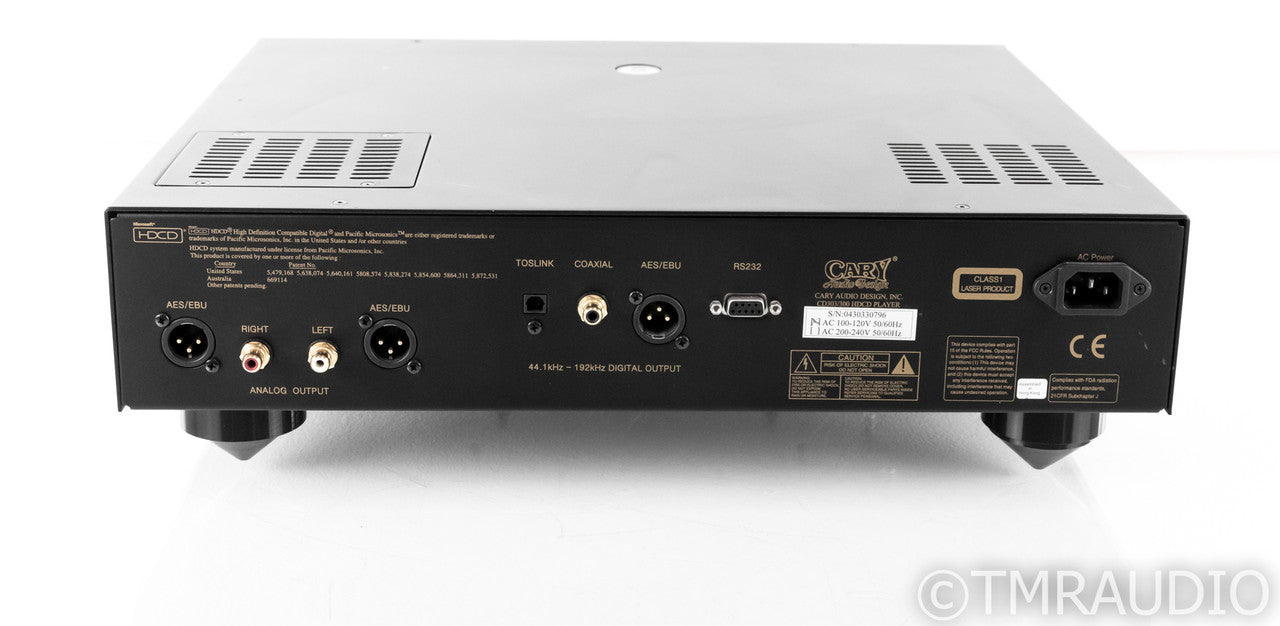 Cary CD 303/300 Hybrid Tube CD Player; Remote; HDCD