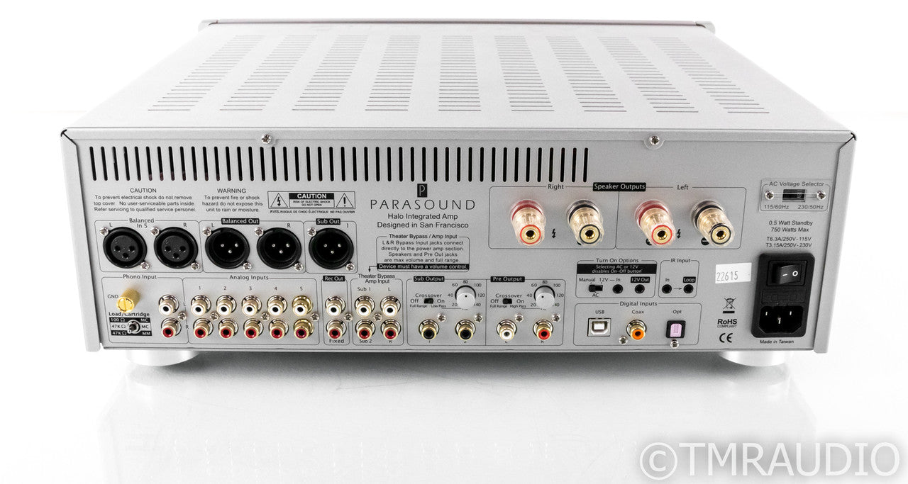 Parasound Halo Integrated 2.1 Channel Integrated Amplifier; Remote