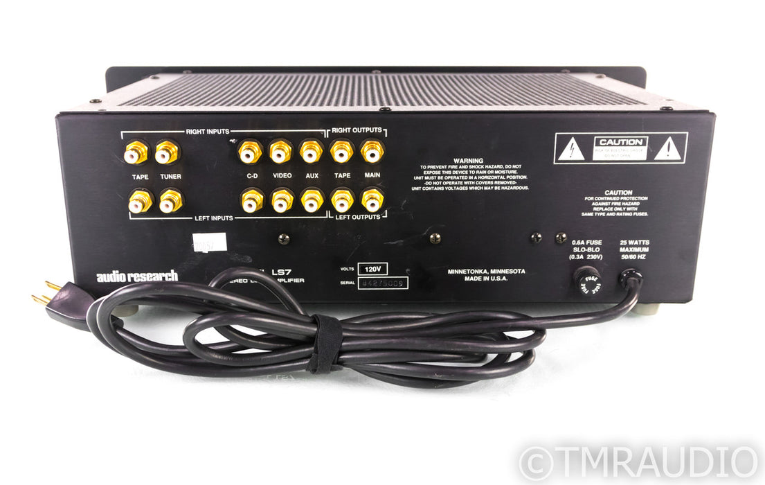 Audio Research LS7 Stereo Tube Preamplifier; LS-7; Black