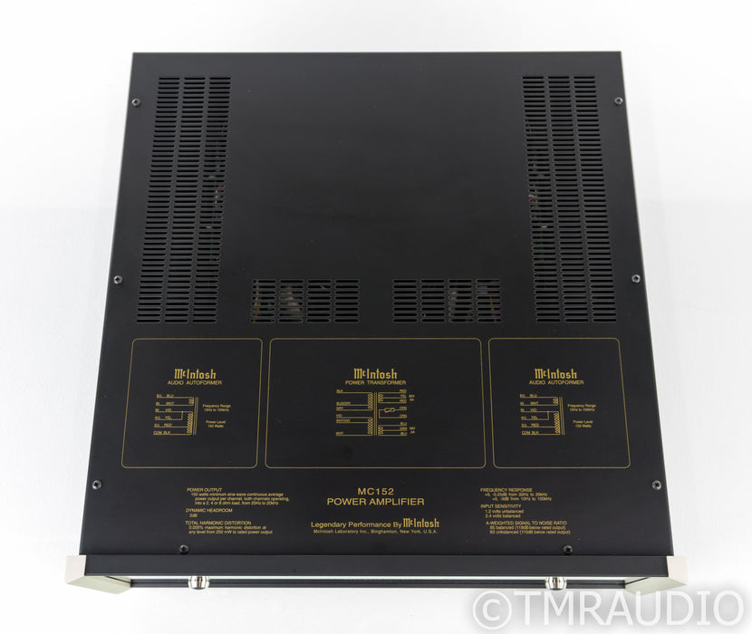 McIntosh MC152 Stereo Power Amplifier; MC-152