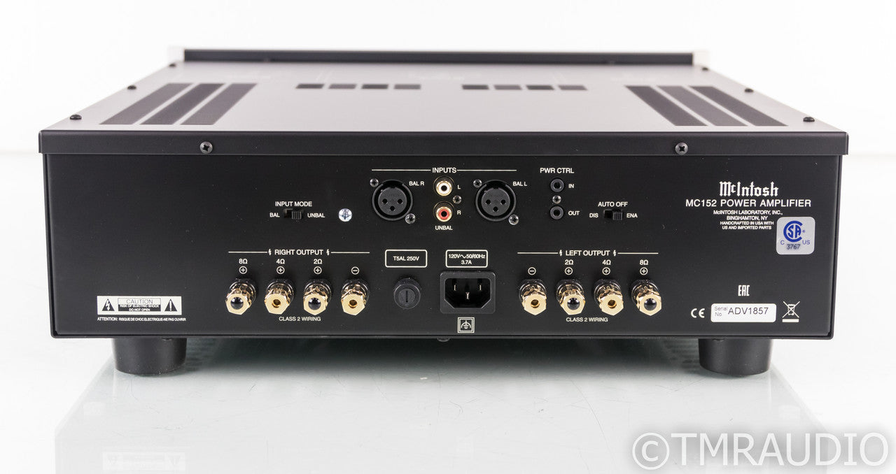 McIntosh MC152 Stereo Power Amplifier; MC-152