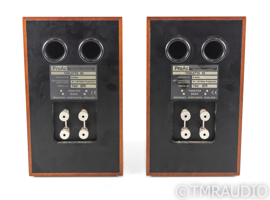 Proac Tablette 50 Bookshelf Speakers; Red Mahogany Pair