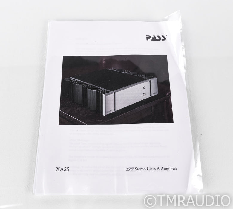 Pass Labs XA25 Stereo Power Amplifier; XA-25