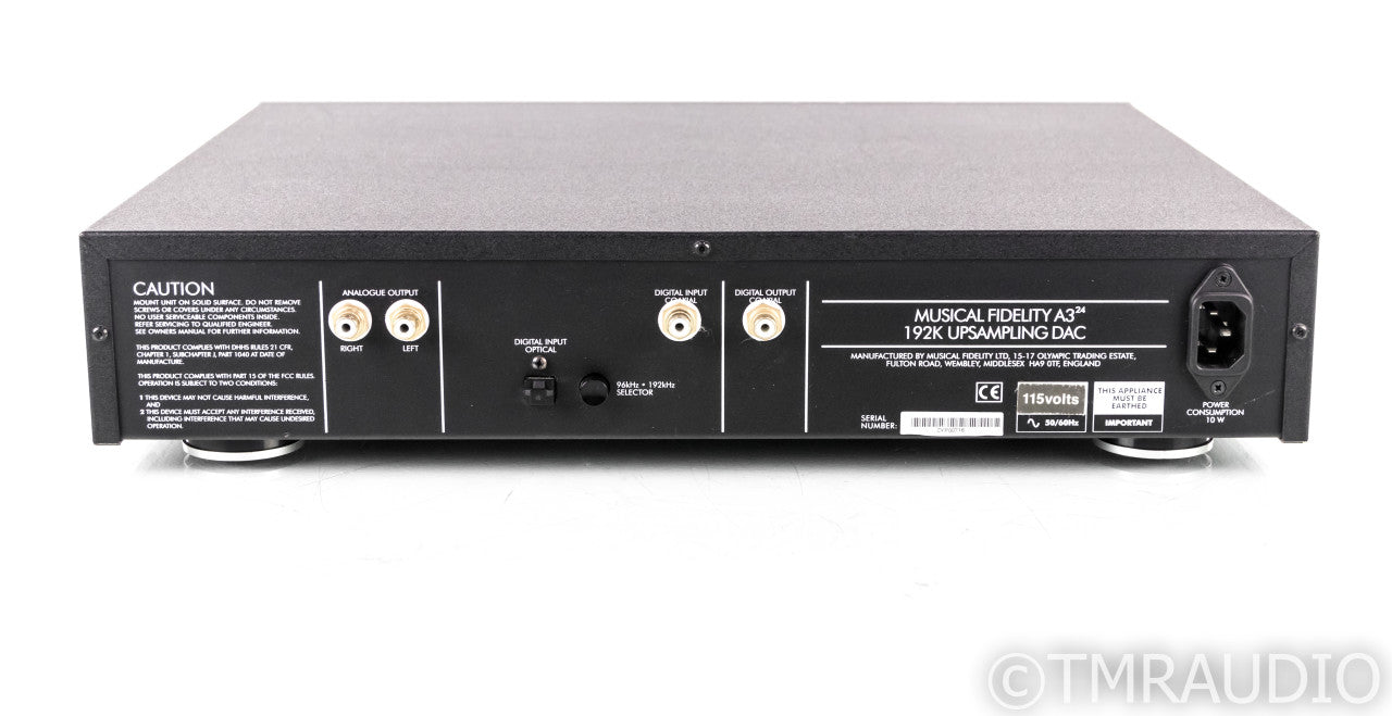 Musical Fidelity A324 192k Upsampling DAC; D/A Converter; A3.24