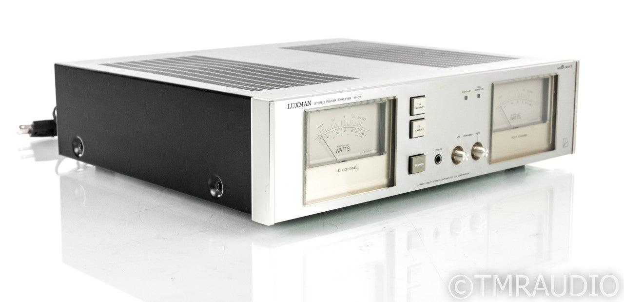 Luxman M-02 Vintage Stereo Power Amplifier; M02; 110V
