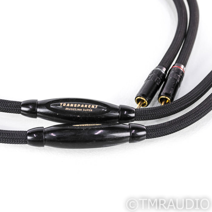 Transparent Audio MusicLink Super RCA Cables; 1m Pair