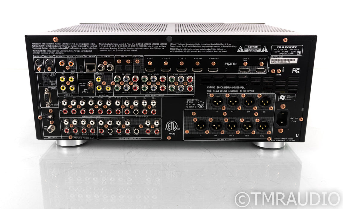 Marantz AV7005 7.1 Channel Home Theater Processor; Remote; MM Phono