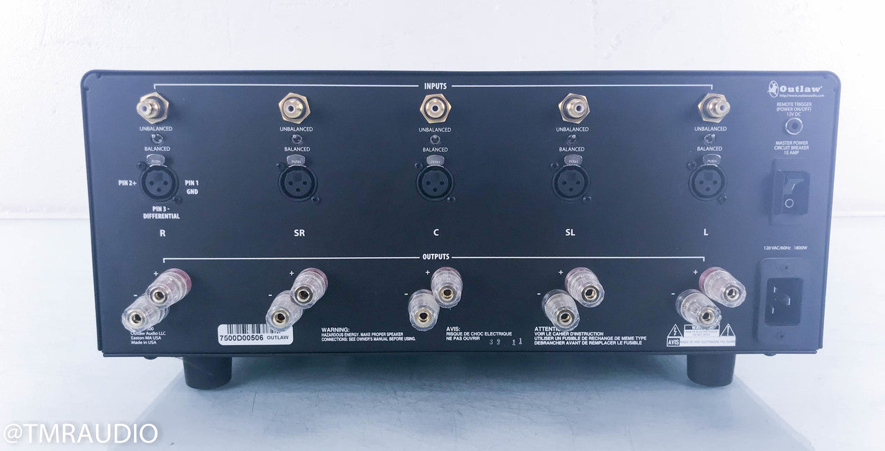 Outlaw Audio Model 7500 5 Channel Power Amplifier