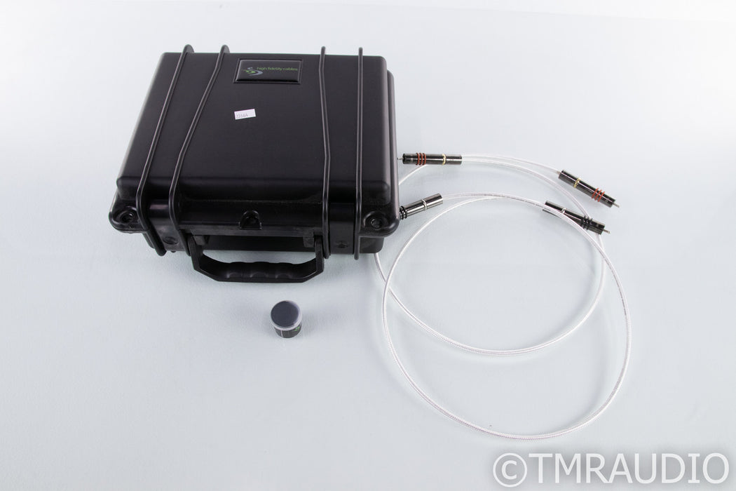 High Fidelity Cables CT-1 RCA Cables; 1m Pair Interconnects