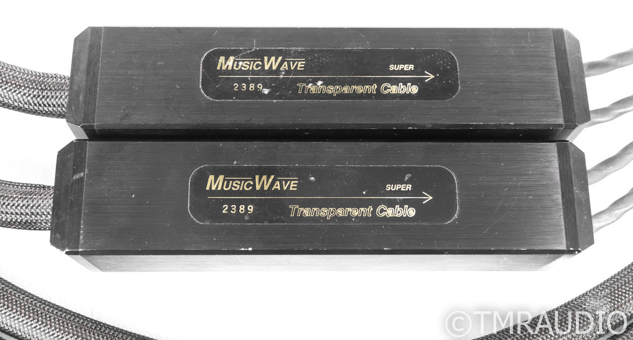 Transparent Audio MusicWave Super Speaker Cable; 10ft Pair