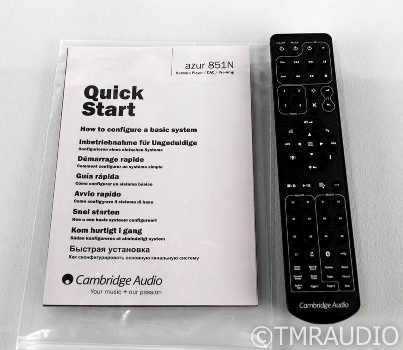 Cambridge Audio Azur 851N Streaming DAC; D/A Converter; Remote (No AES/EBU Out)