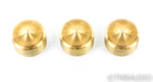 Mapleshade Heavyfoot Low 1.5" Brass Isolation Feet; Set of 3; Unthreaded