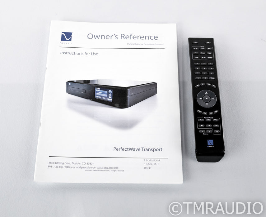 PS Audio PerfectWave Transport CD Player; PWT; Remote (1/5)