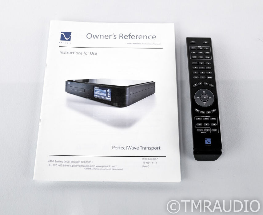 PS Audio PerfectWave Transport CD Player; PWT; Remote (1/5)