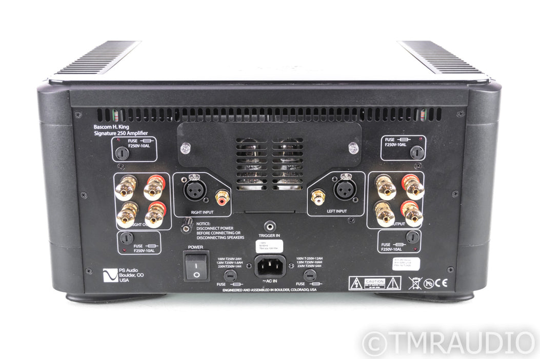 PS Audio BHK Signature 250 Tube Hybrid Power Amplifier; Black; Used