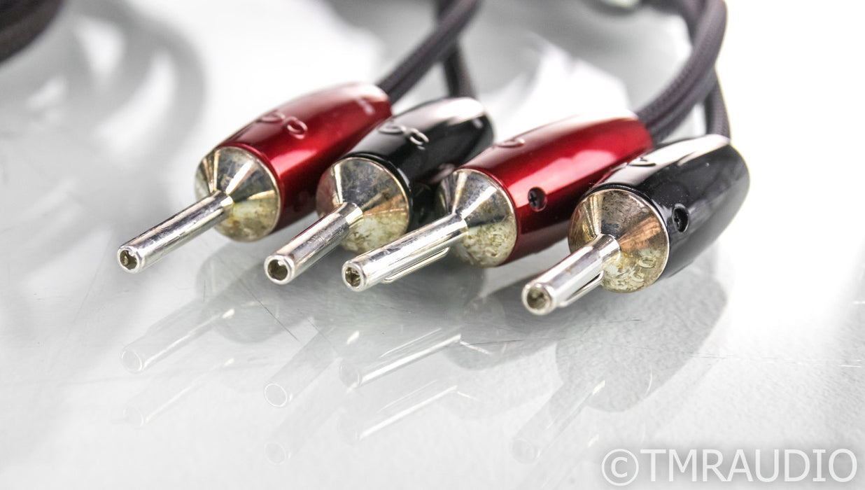 AudioQuest GO-4 Speaker Cables; 18ft Pair; Silver Plated; 72v DBS