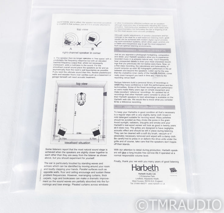 Harbeth Super HL5 Bookshelf Speakers