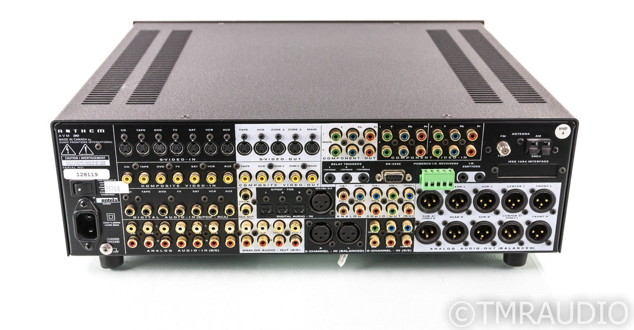Anthem AVM 30 7.2 Channel Home Theater Processor; AVM30 (No Remote)