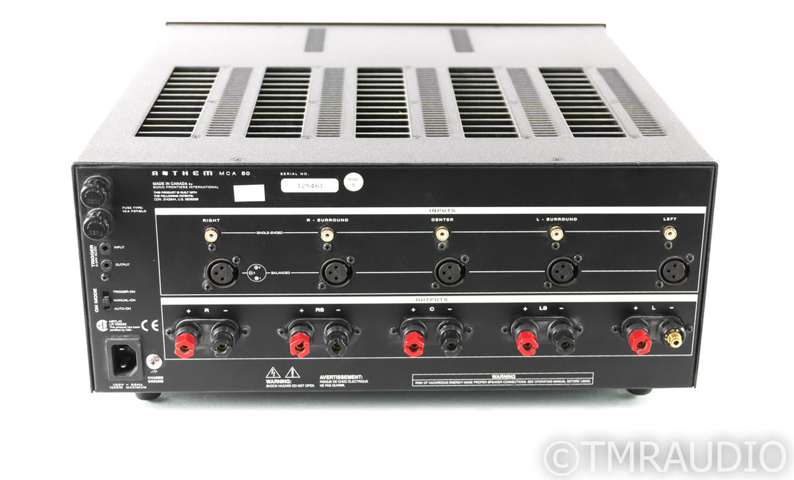 Anthem MCA 50 5 Channel Power Amplifier; MCA-50