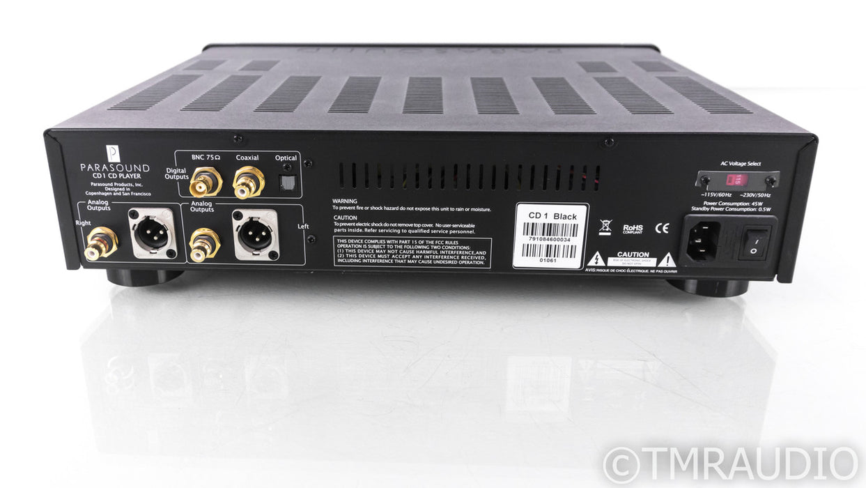 Parasound Halo CD1 CD Player; CD-1 (No Remote)