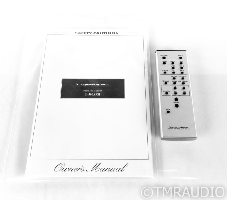 Luxman L-590AX II Stereo Integrated Amplifier; MM/MC Phono; Remote