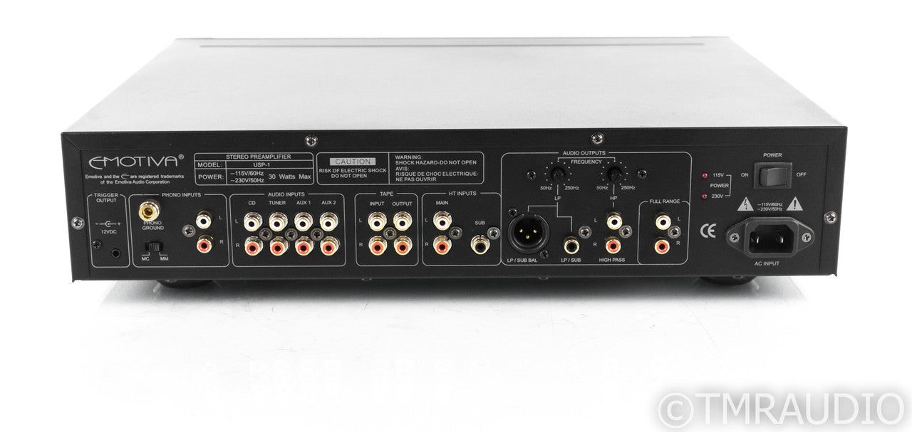 Emotiva USP-1 Stereo Preamplifier; USP1; Remote; MM / MC Phono